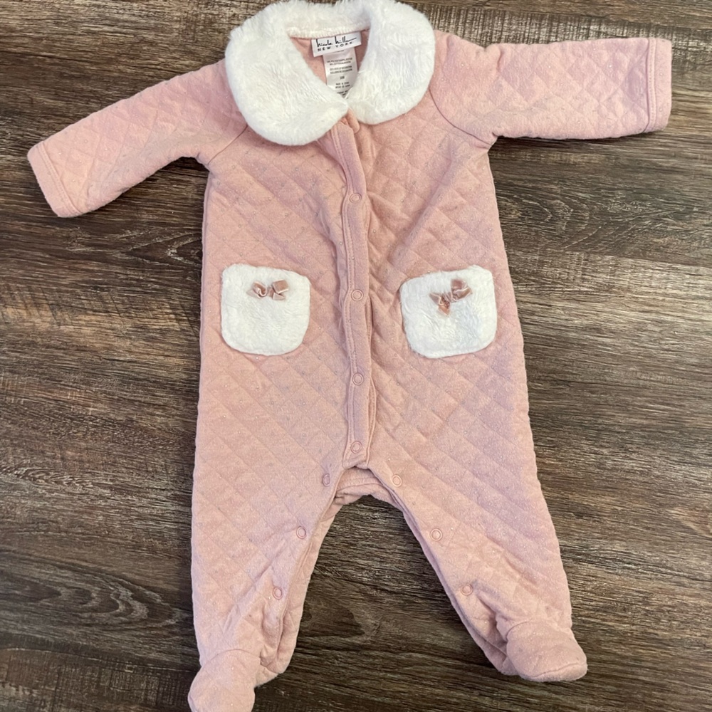 Cozy winter footed outfit